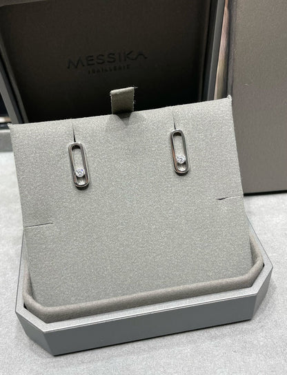 [Lumi Jewelery]MOVE UNO SMALL 1 DIAMOND EARRINGS