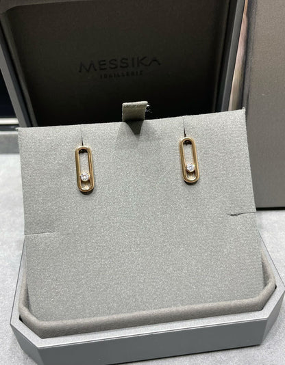 [Lumi Jewelery]MOVE UNO SMALL 1 DIAMOND EARRINGS