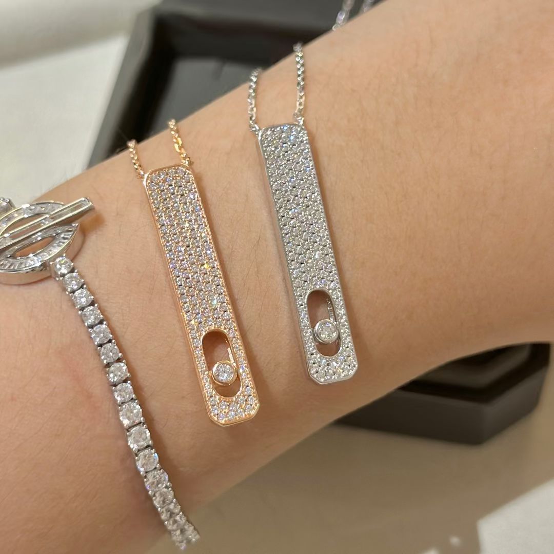 [Lumi Jewelery]MY FIRST DIAMOND PAVED NECKLACE