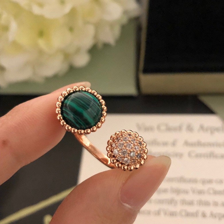 [Lumi Jewelry]PERLEE COULEURS DIAMOND ROSE GOLD BETWEEN THE FINGER RING