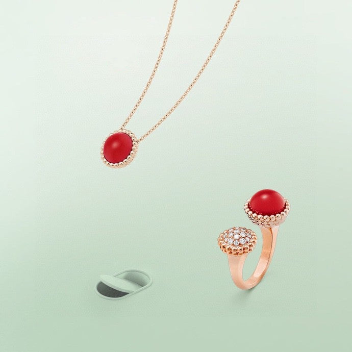 [Lumi Jewelry]PERLEE COULEURS DIAMOND ROSE GOLD BETWEEN THE FINGER RING
