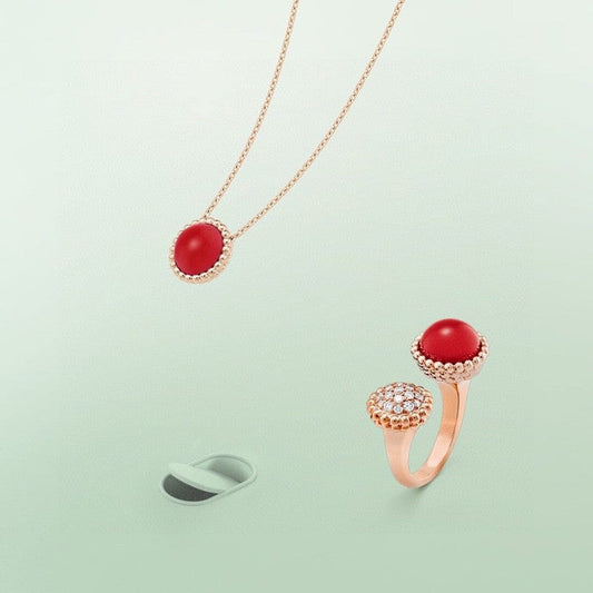 [Lumi Jewelry]PERLEE COULEURS DIAMOND ROSE GOLD BETWEEN THE FINGER RING