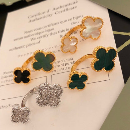 [Lumi Jewelry]CLOVER BETWEEN THE FINGER RING