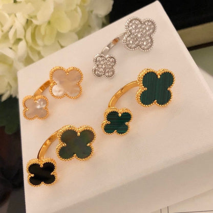 [Lumi Jewelry]CLOVER BETWEEN THE FINGER RING
