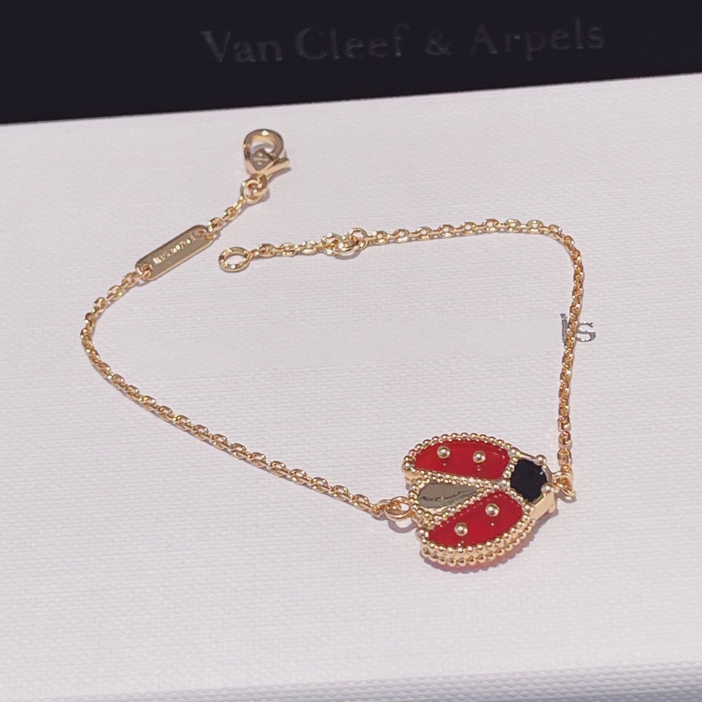 [Lumi Jewelry]LUCKY SPRING 1 MOTIF PINK GOLD BRACELET
