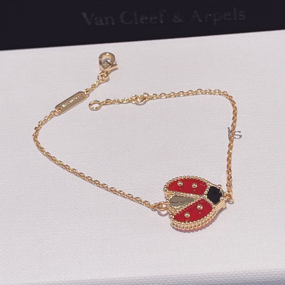 [Lumi Jewelry]LUCKY SPRING 1 MOTIF PINK GOLD BRACELET