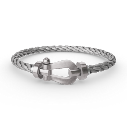 [Lumi Jewelry]FORCE LARGE HORSESHOE NO DIAMOND BRACELET SILVER