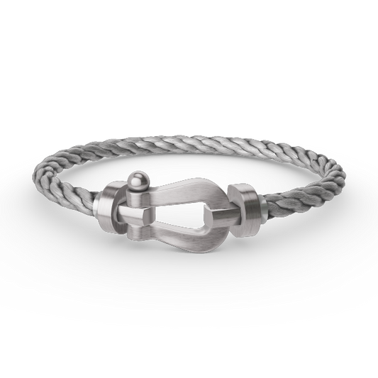 [Lumi Jewelry]FORCE LARGE HORSESHOE NO DIAMOND BRACELET SILVER