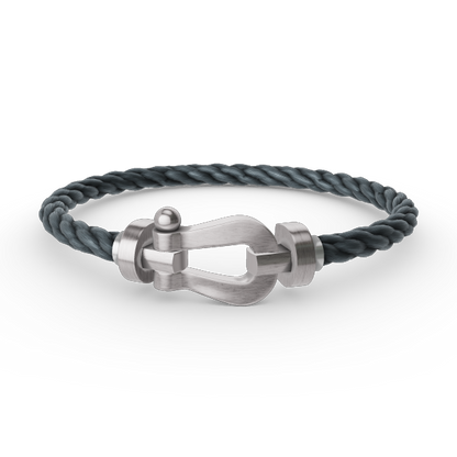 [Lumi Jewelry]FORCE LARGE HORSESHOE NO DIAMOND BRACELET SILVER
