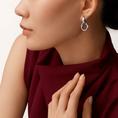 [Lumi Jewelry]LOVE 3.3MM DANGLE EARRINGS