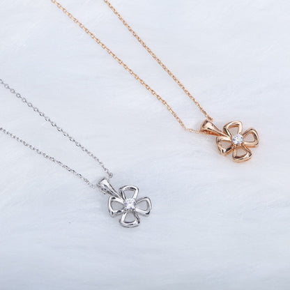 [Lumi Jewelry]FIOREVER NECKLACE DIAMOND CENTER