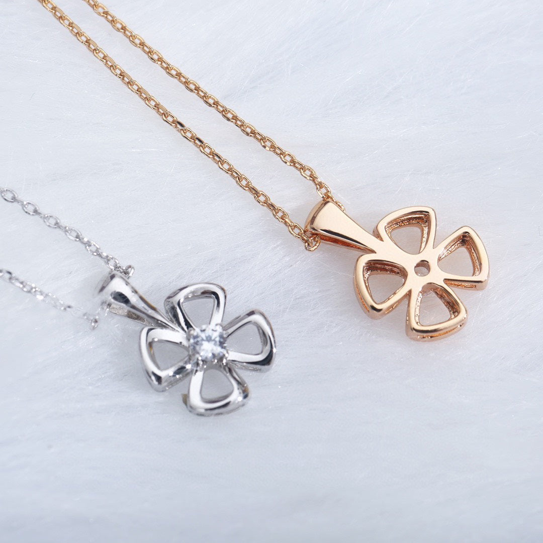 [Lumi Jewelry]FIOREVER NECKLACE DIAMOND CENTER