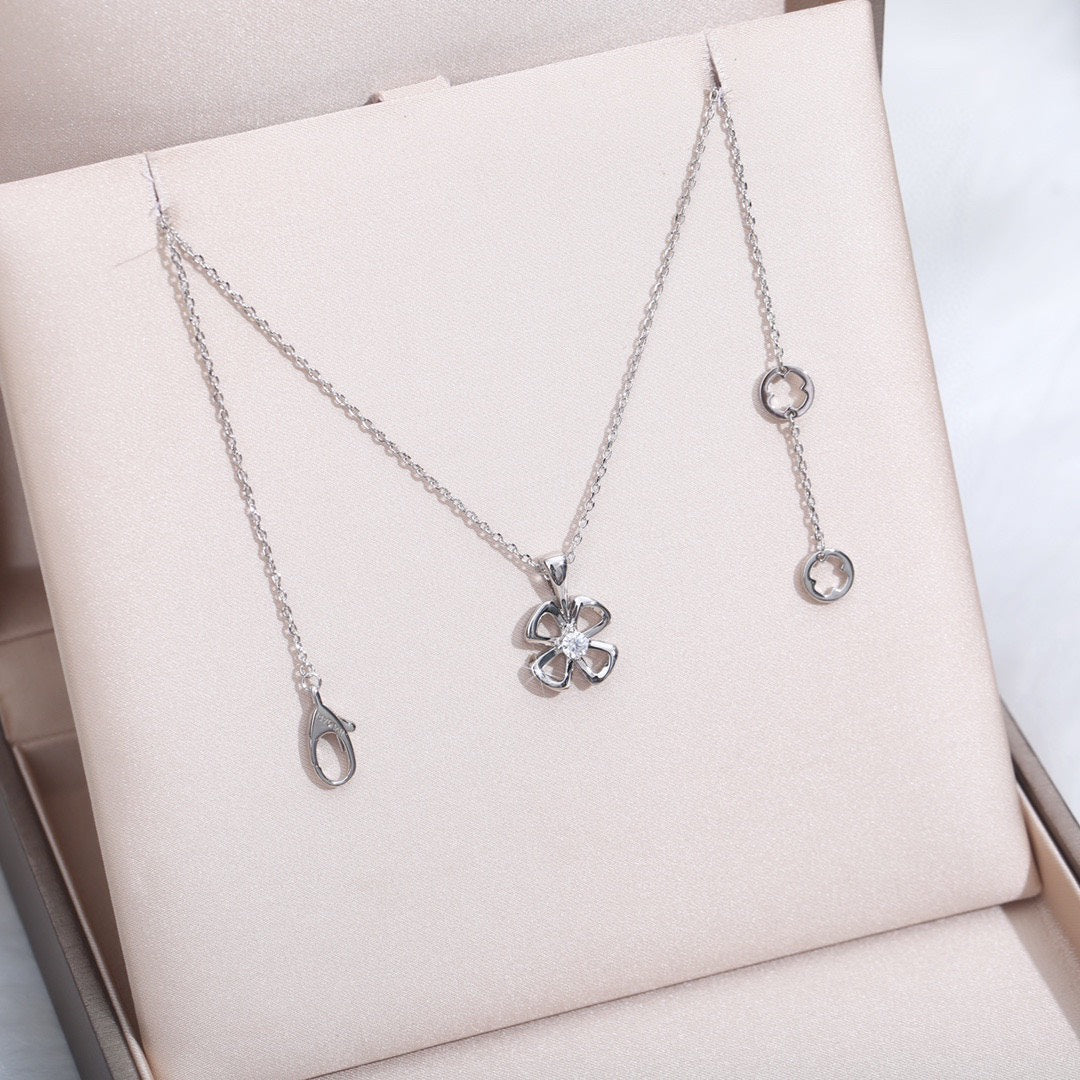 [Lumi Jewelry]FIOREVER NECKLACE DIAMOND CENTER