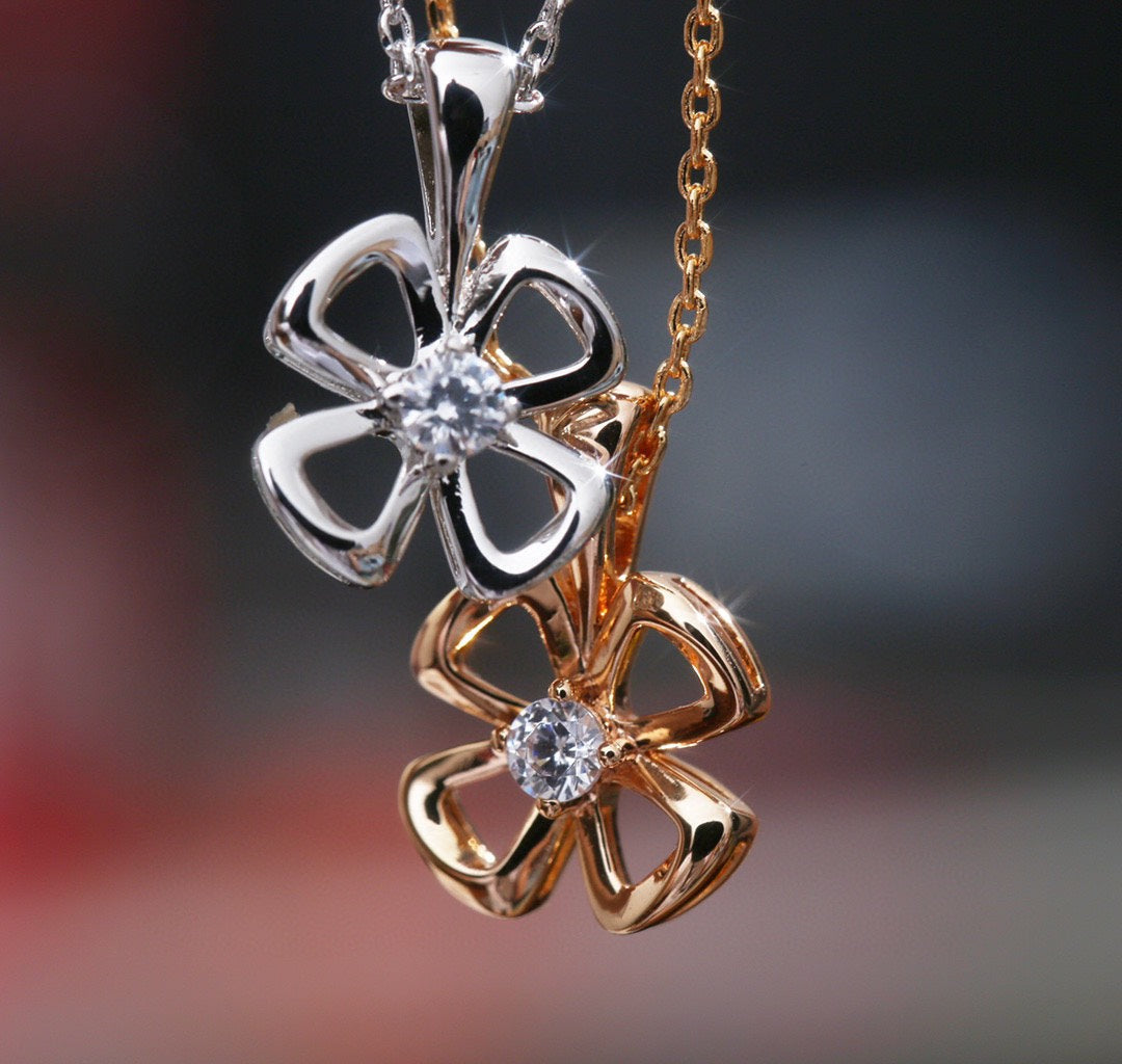 [Lumi Jewelry]FIOREVER NECKLACE DIAMOND CENTER