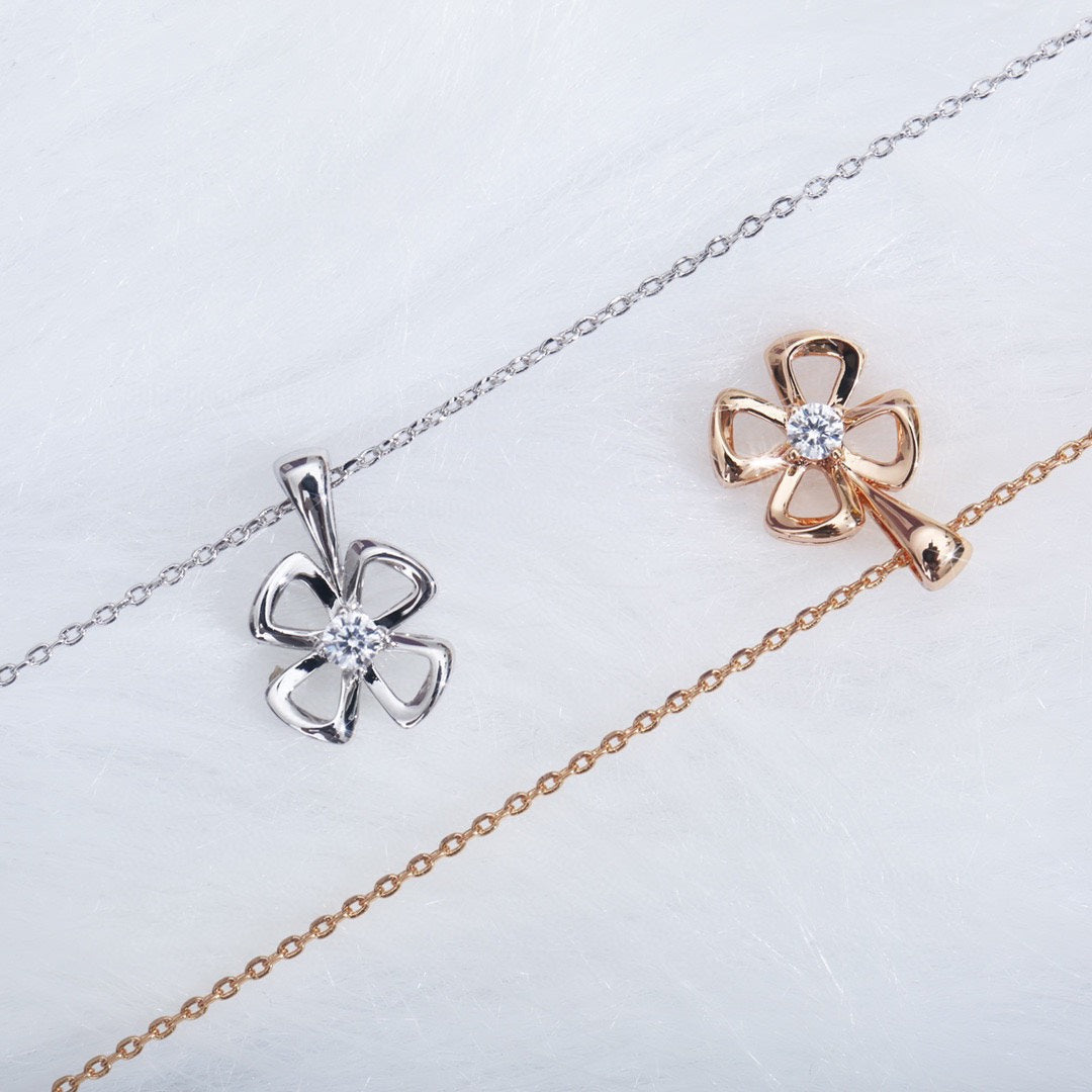 [Lumi Jewelry]FIOREVER NECKLACE DIAMOND CENTER