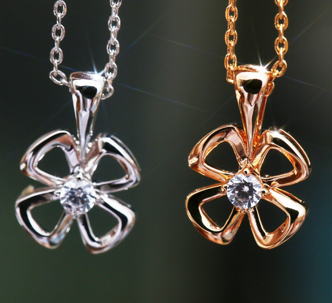[Lumi Jewelry]FIOREVER NECKLACE DIAMOND CENTER