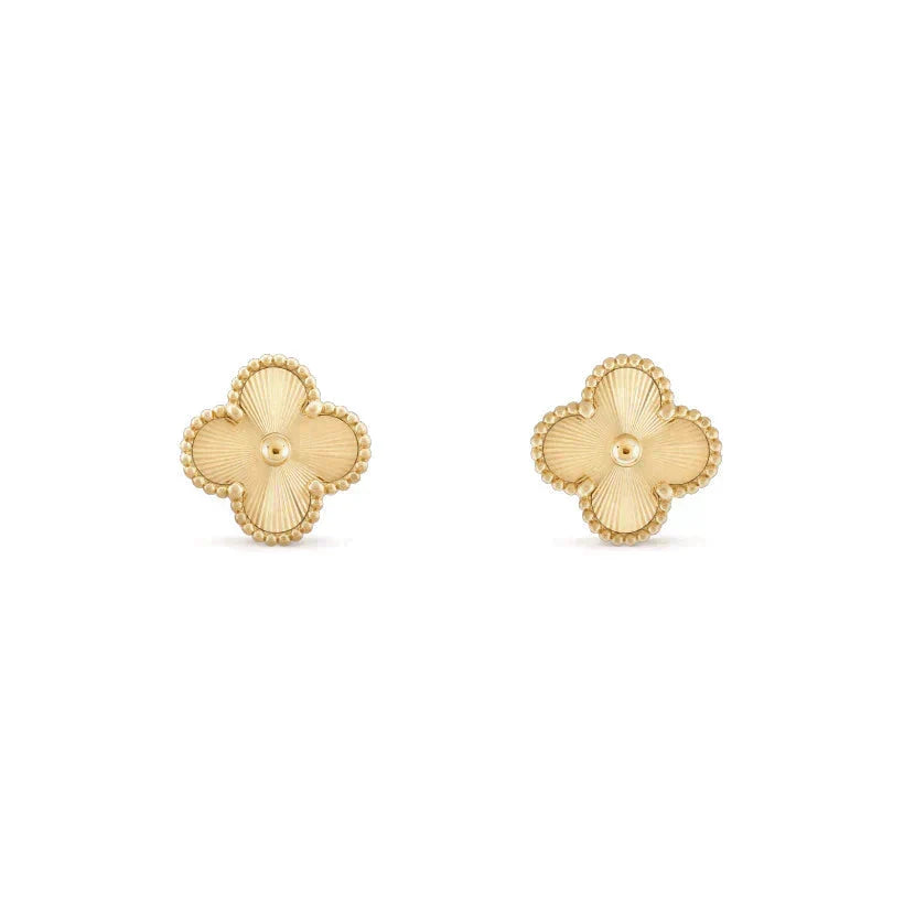 [Lumi Jewelry]CLOVER MEDIUM 1 MOTIFS LASER EARRINGS