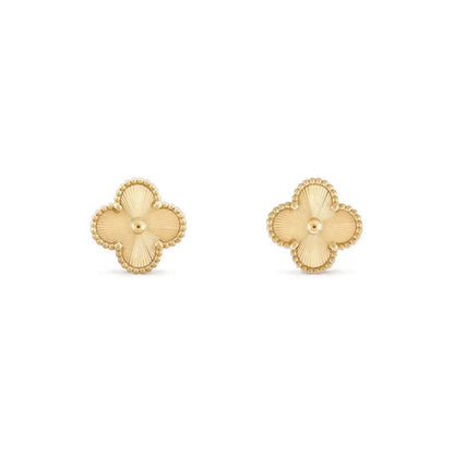 [Lumi Jewelry]CLOVER MEDIUM 1 MOTIFS LASER EARRINGS