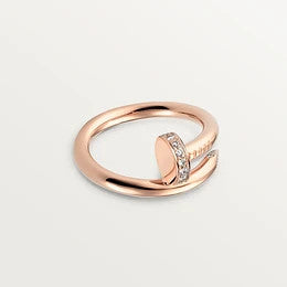 [Lumi Jewelry]JUSTE RING 2.65MM PINK GOLD DIAMOND