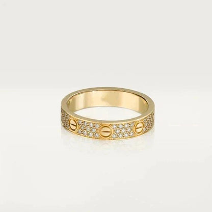 [Lumi Jewelry]LOVE RING 3.6MM DIAMOND PAVED