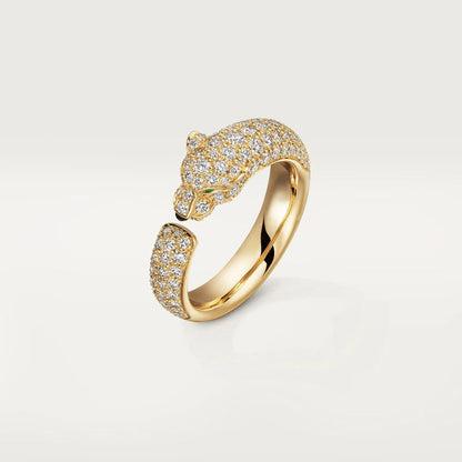 [Lumi Jewelry]PANTHERE PINK GOLD DIAMOND RING